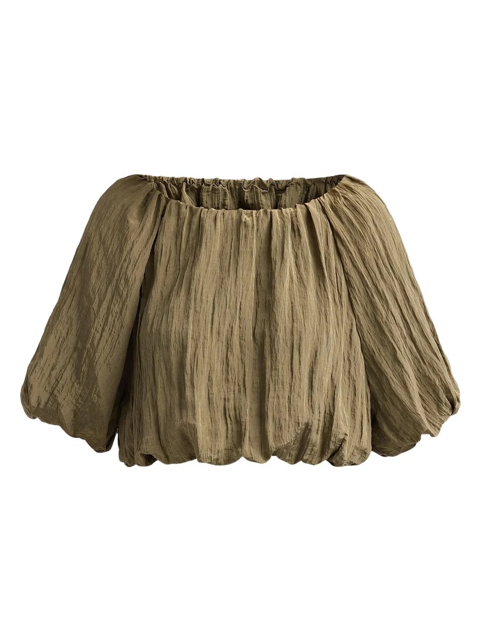 Women's Anni Puff-Sleeve Crop Top Women's Anni Puff-Sleeve Crop Top