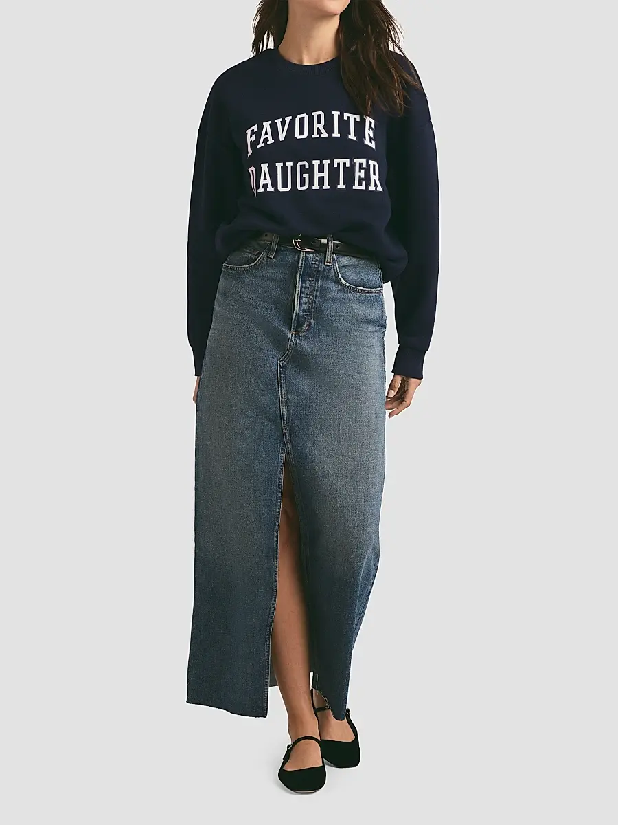 Favorite Daughter Women's Collegiate Cotton-Blend Sweatshirt | Thumbnail 2 Favorite Daughter Women's Collegiate Cotton-Blend Sweatshirt | Thumbnail 2