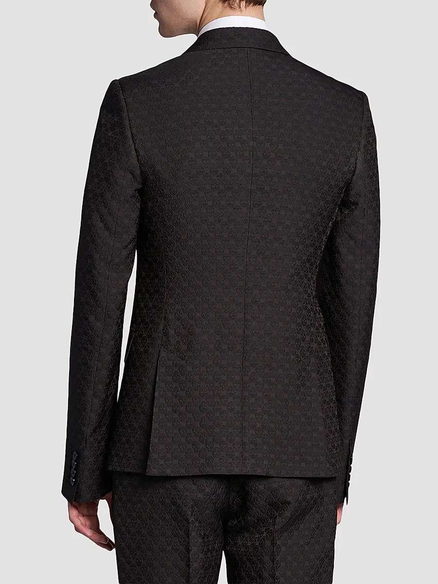 Alexander McQueen Men's Skull Jacquard Single-Breasted Jacket | Thumbnail 5 Alexander McQueen Men's Skull Jacquard Single-Breasted Jacket | Thumbnail 5