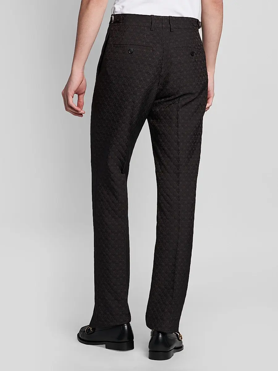 Alexander McQueen Men's Skull Jacquard Trousers | Thumbnail 5 Alexander McQueen Men's Skull Jacquard Trousers | Thumbnail 5