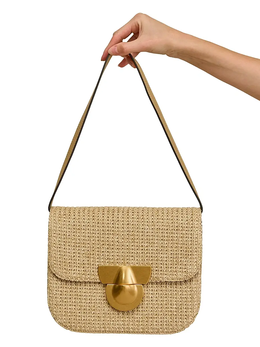 Cult Gaia Women's Tazia Woven Raffia Shoulder Bag | Thumbnail 2