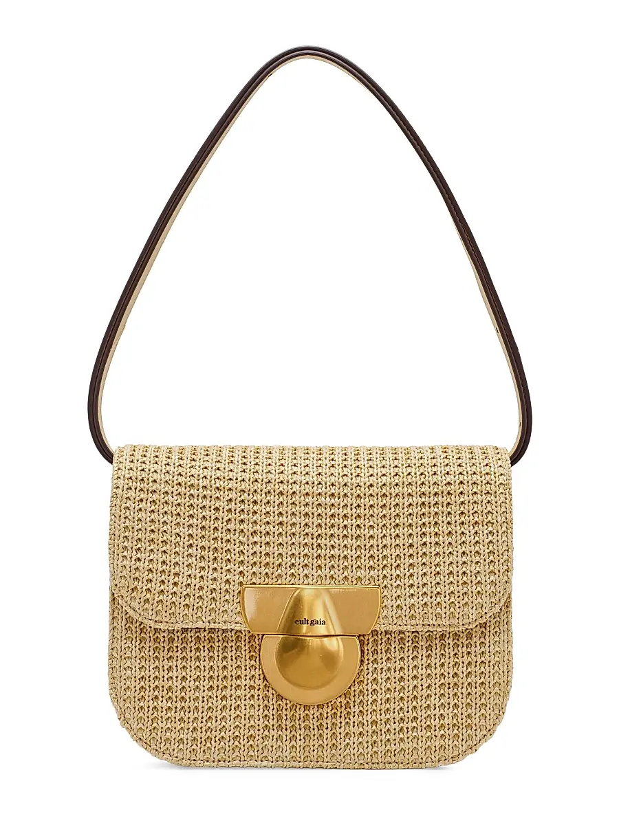 Cult Gaia Women's Tazia Woven Raffia Shoulder Bag