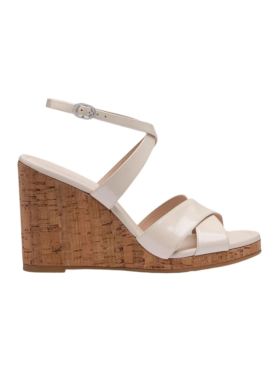 Stuart Weitzman Women's Alyssa 85MM Patent Leather Sandals