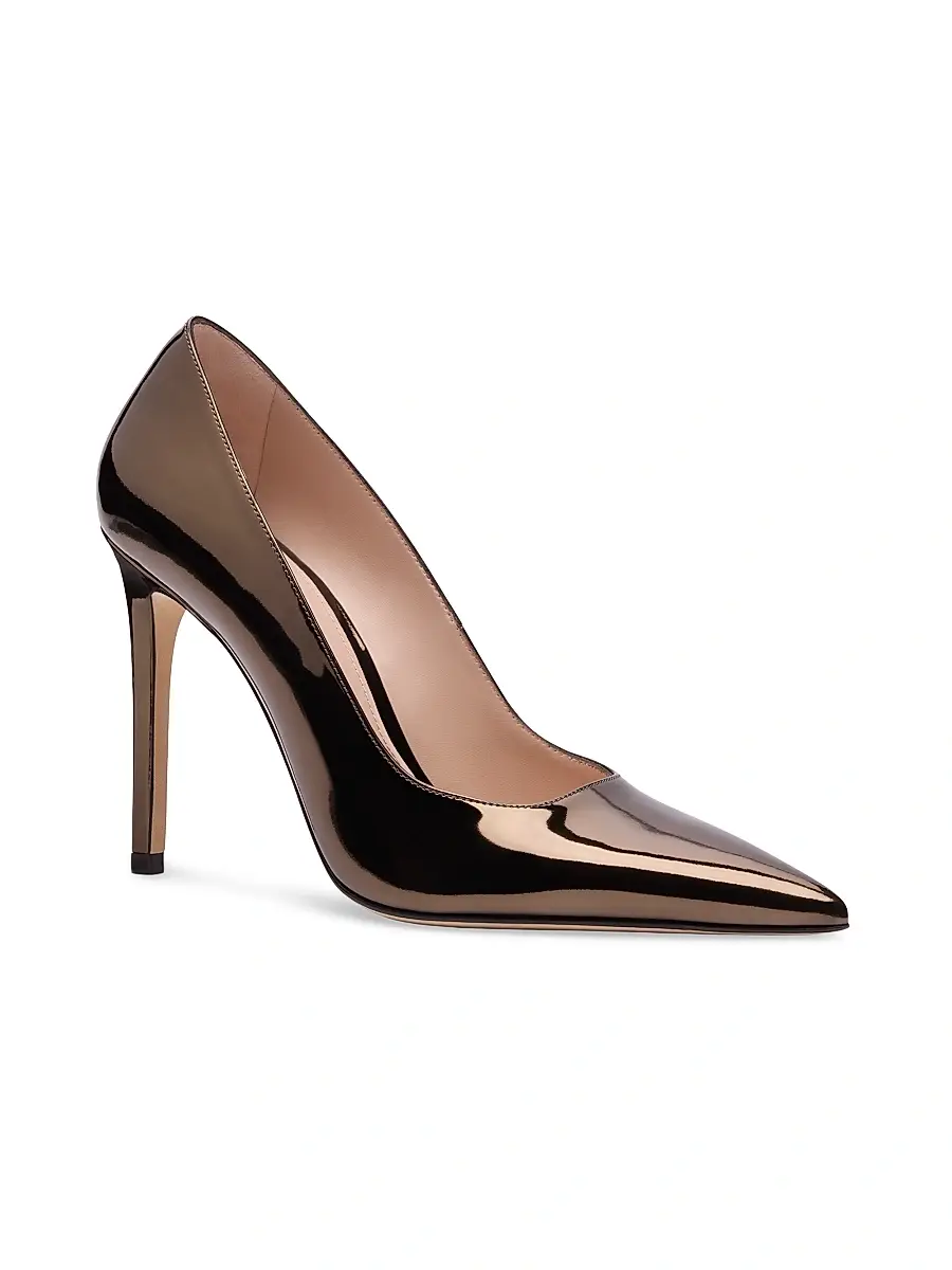 Stuart Weitzman Women's Power 100MM Patent Leather Pumps | Thumbnail 2