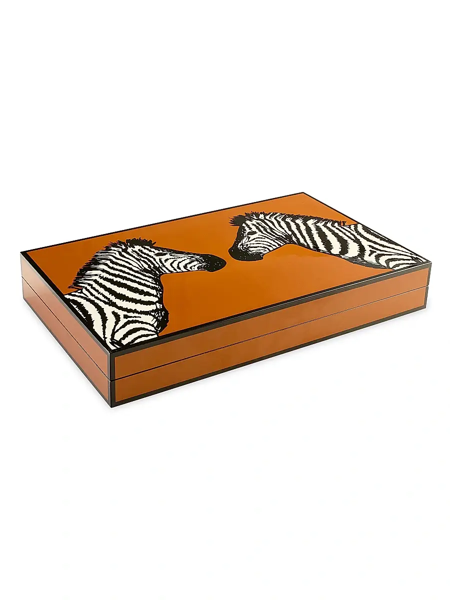 Jonathan Adler Zebra Lacquer Backgammon Set | Thumbnail 2 Jonathan Adler Zebra Lacquer Backgammon Set | Thumbnail 2