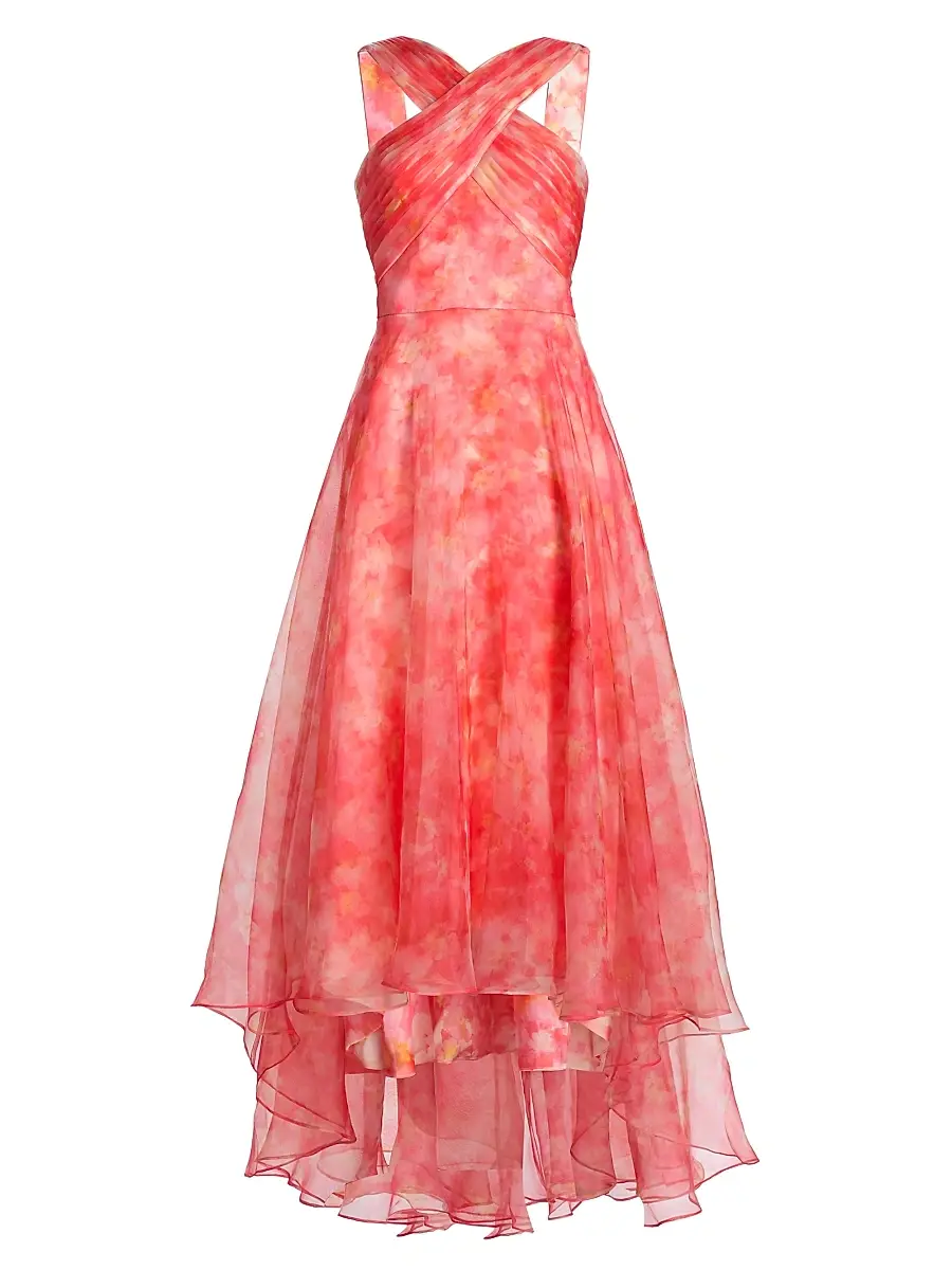 THEIA Women's Athena Organza High-Low Gown | Image 1 THEIA Women's Athena Organza High-Low Gown | Image 1