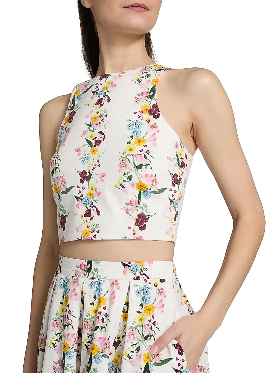 AZEEZA Women's Lina Satin Crop Top | Thumbnail 6 AZEEZA Women's Lina Satin Crop Top | Thumbnail 6