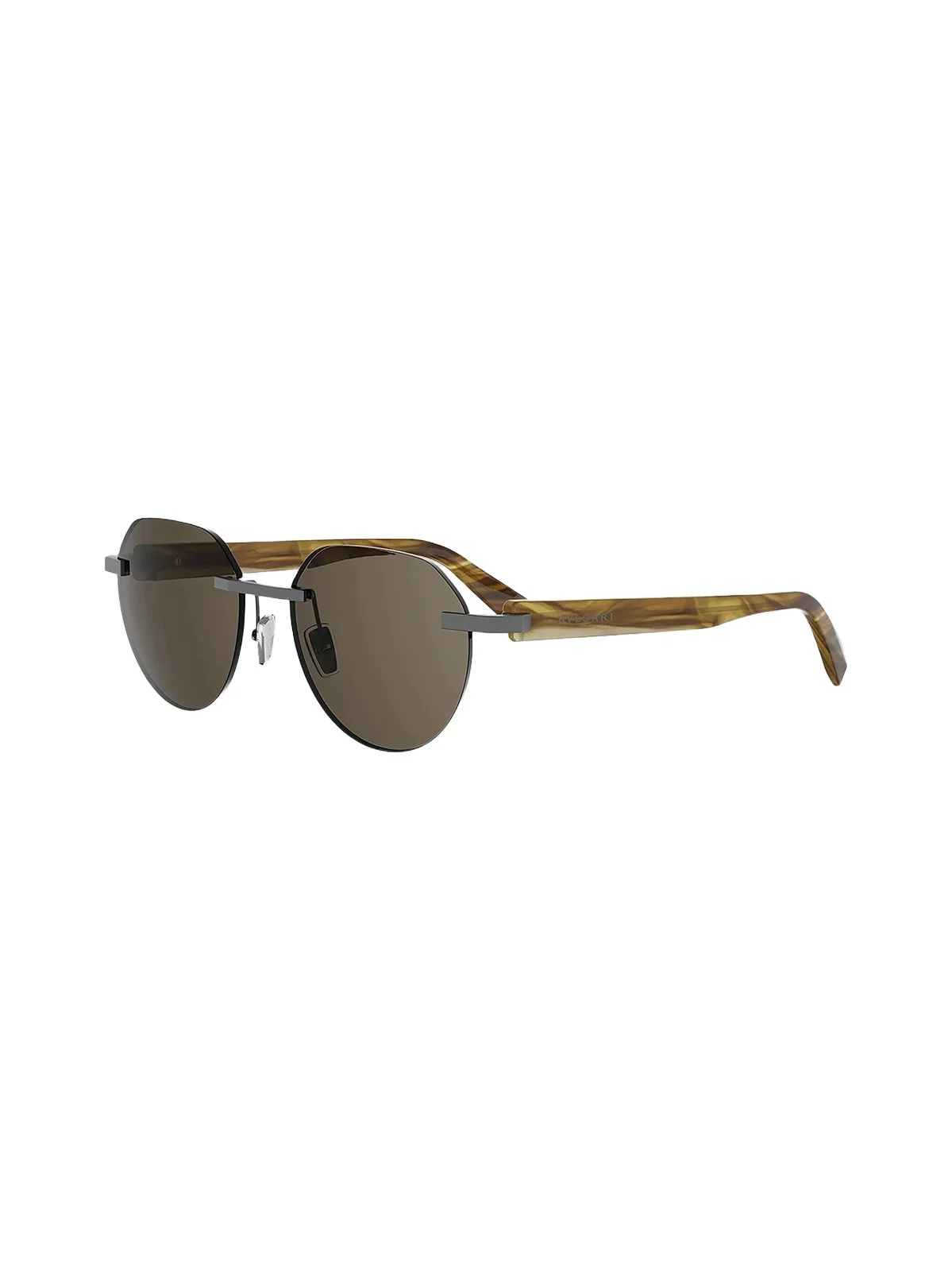 BVLGARI Men's Octo 56MM Round Sunglasses