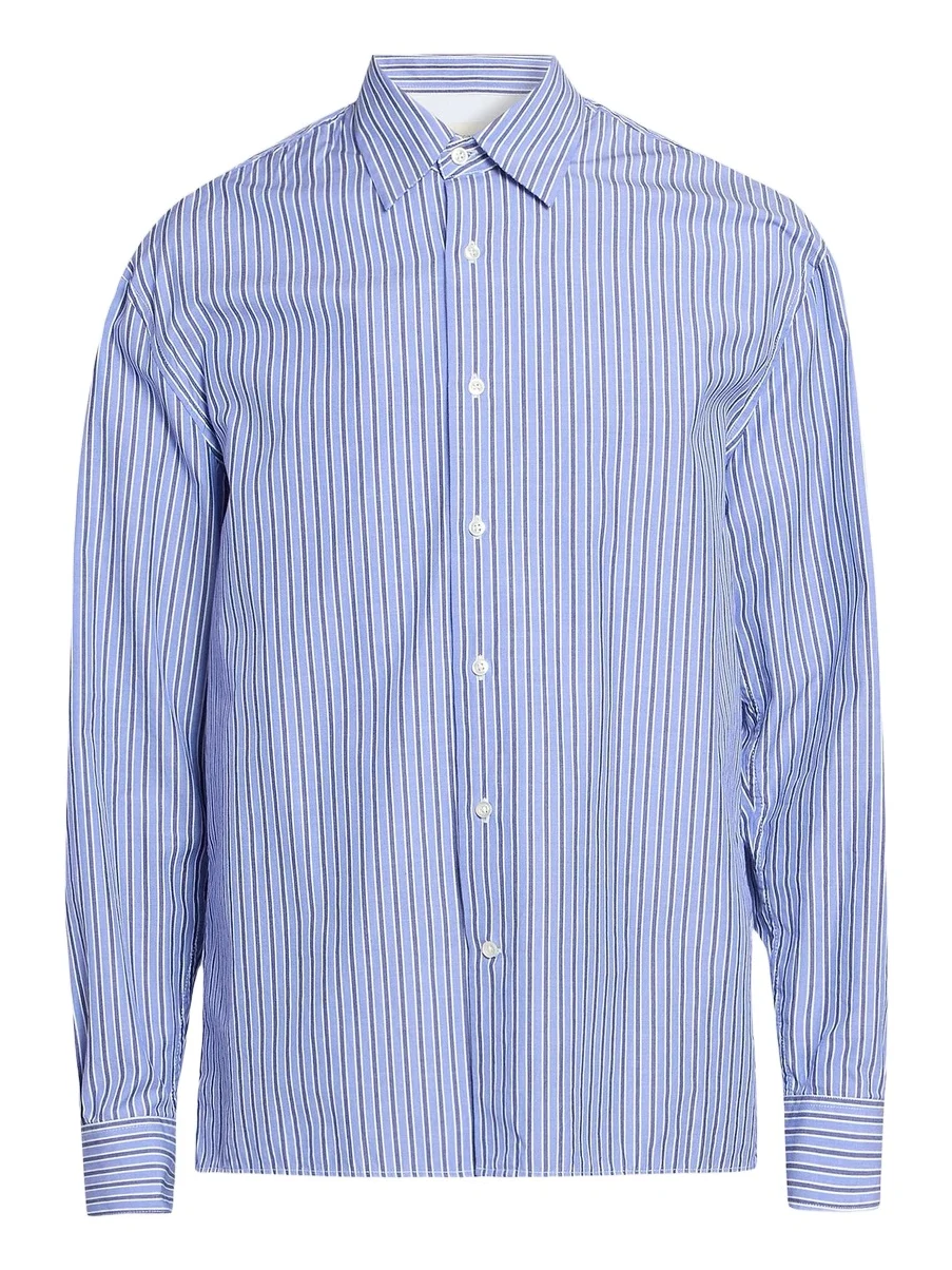 Men Gad Striped Cotton Poplin Shirt Men Gad Striped Cotton Poplin Shirt
