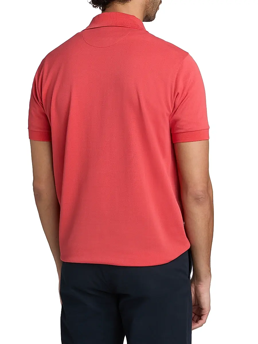 Paul Smith Men's Straight Placket Cotton Polo Shirt | Thumbnail 5 Paul Smith Men's Straight Placket Cotton Polo Shirt | Thumbnail 5