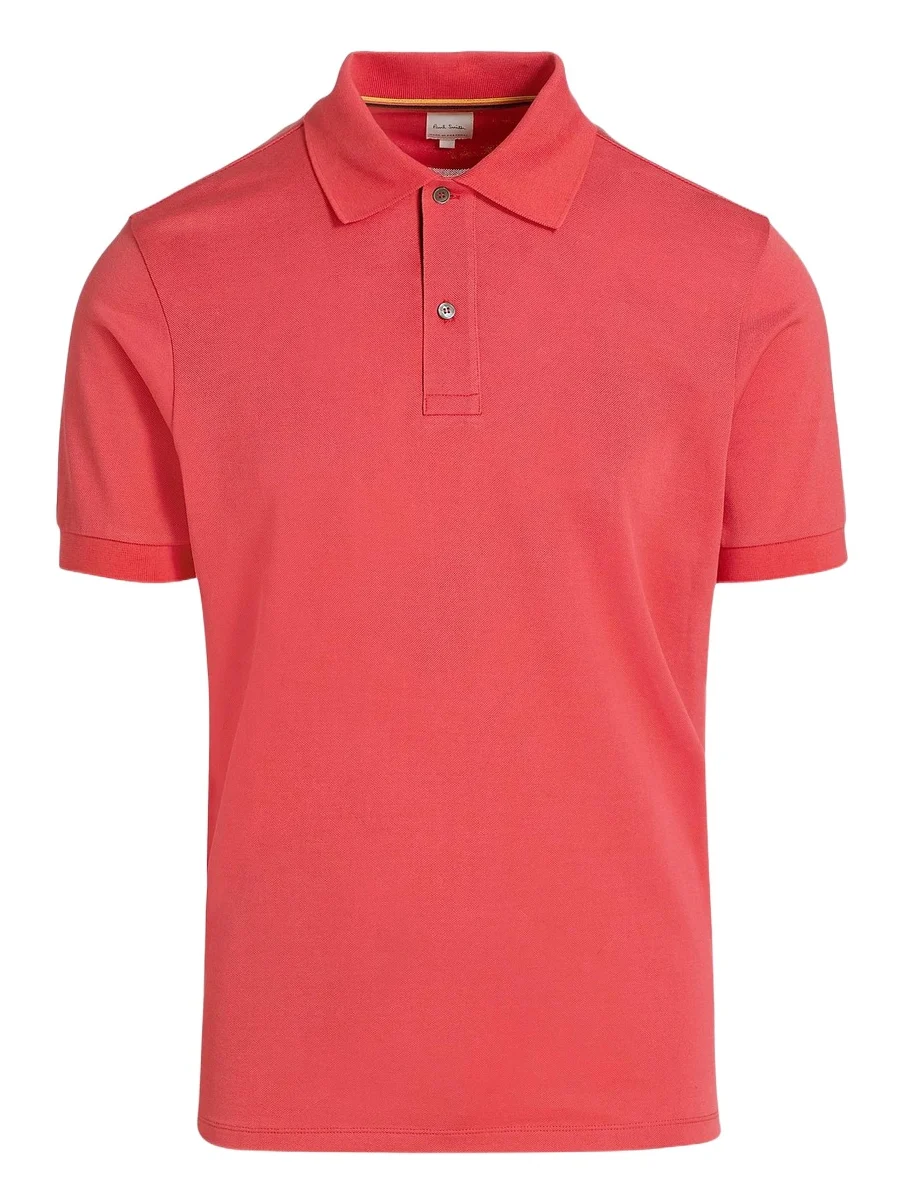 Paul Smith Men's Straight Placket Cotton Polo Shirt