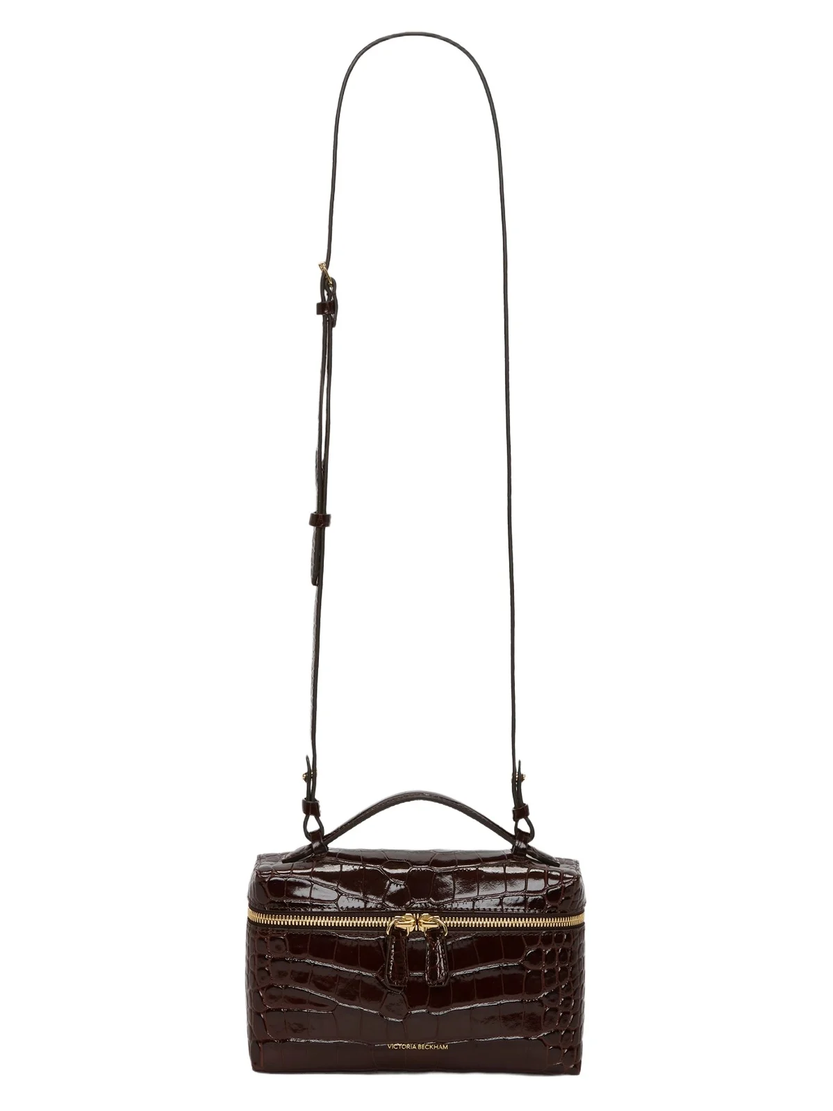 Women's Dorian Croc-Embossed Leather Vanity Bag Women's Dorian Croc-Embossed Leather Vanity Bag