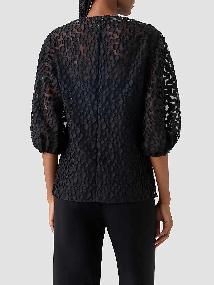 Akris punto Women's Polka Dot Cotton-Blend Top | Thumbnail 3 Akris punto Women's Polka Dot Cotton-Blend Top | Thumbnail 3