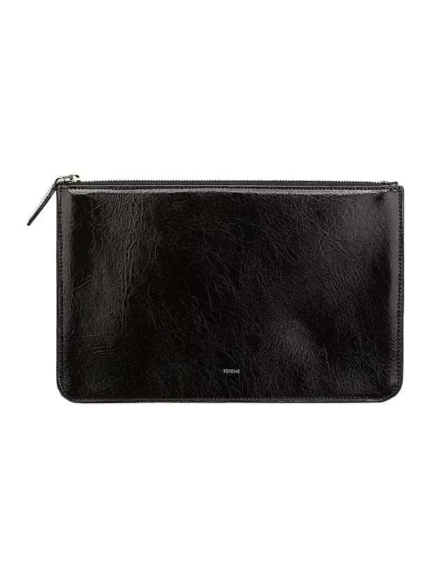 Women's Threefold Naplack Leather Clutch