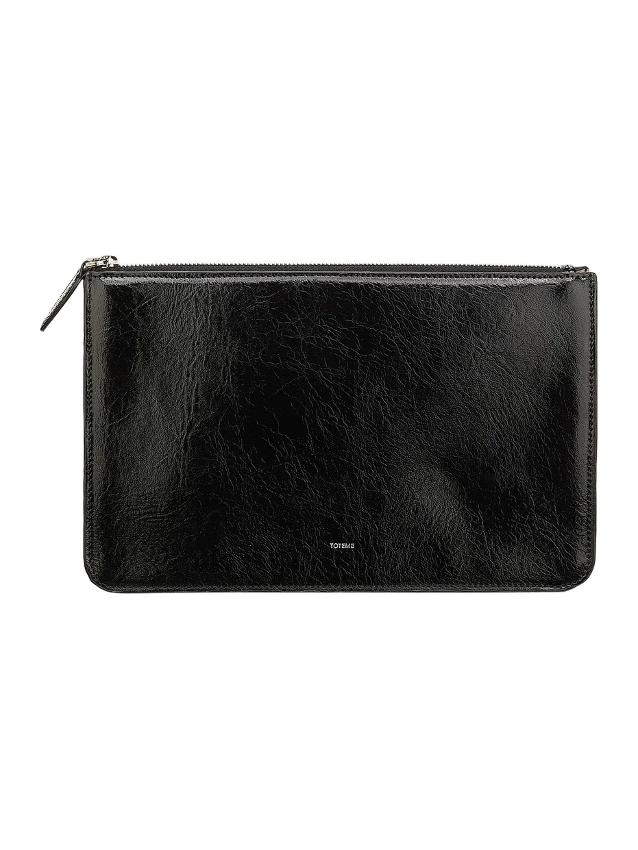 Women's Threefold Naplack Leather Clutch Women's Threefold Naplack Leather Clutch