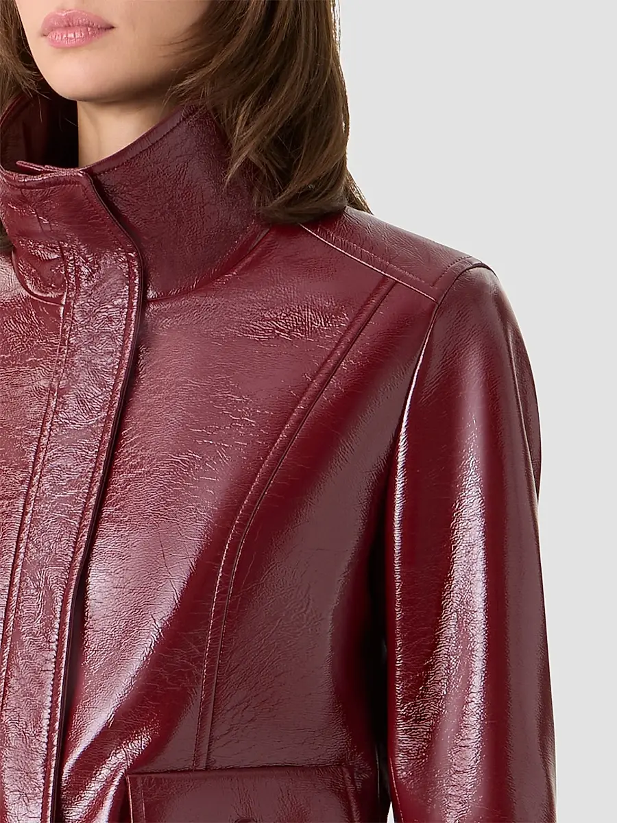 Akris punto Women's Crinkled Faux-Leather Jacket | Thumbnail 5