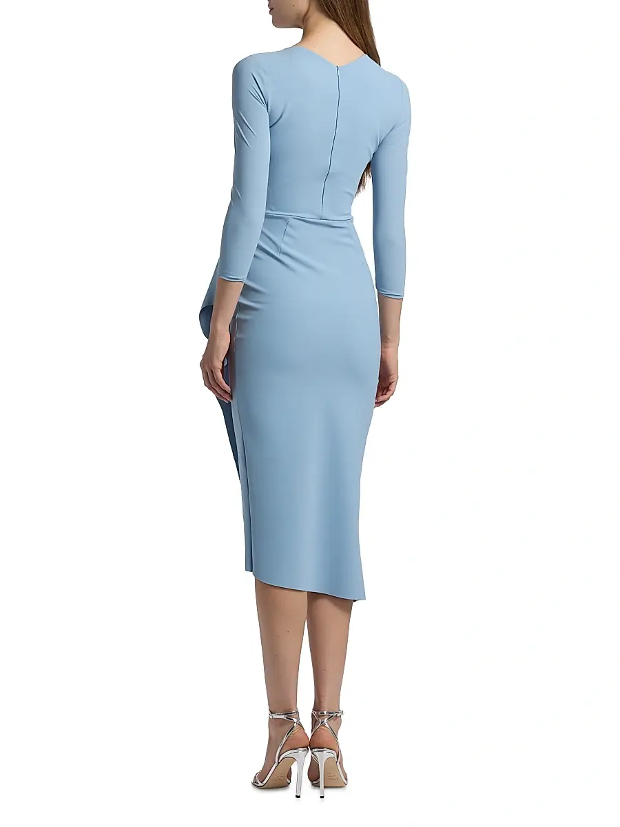 Chiara Boni La Petite Robe Women's Gathered Side Midi-Dress | Thumbnail 5 Chiara Boni La Petite Robe Women's Gathered Side Midi-Dress | Thumbnail 5