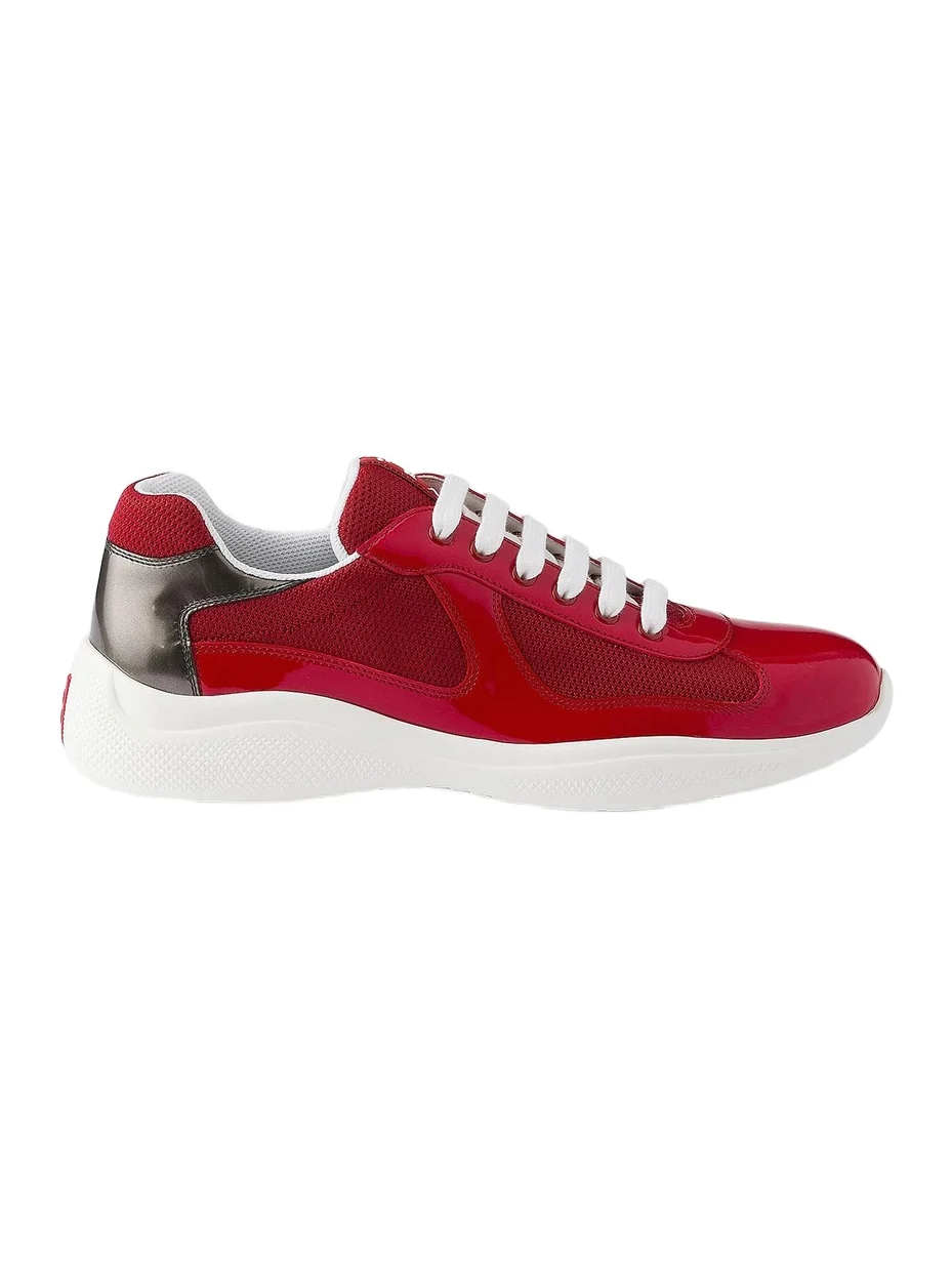 Men's Patent Leather and Technical Fabric America's Cup Sneakers