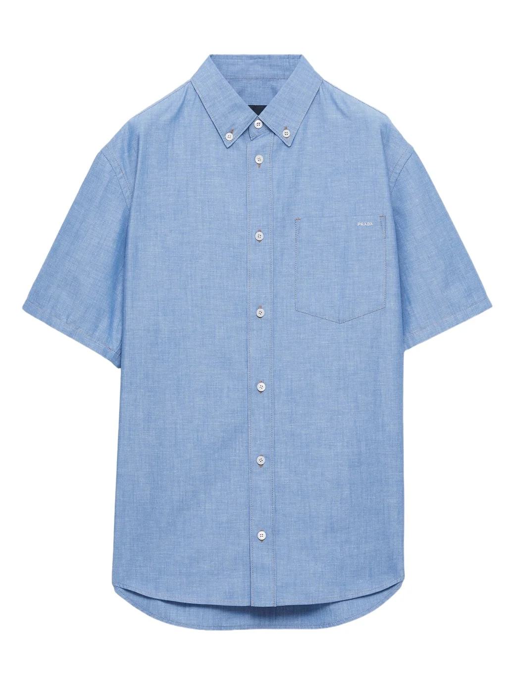 Men's Short-Sleeved Chambray Shirt