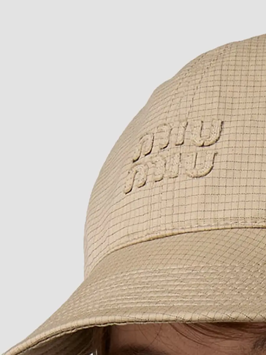 Miu Miu Women's Cotton Baseball Cap | Thumbnail 4