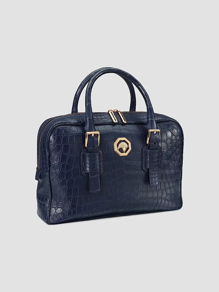 Stefano Ricci Men's Classic Croc Adjustable Portfolio Bag | Thumbnail 3 Stefano Ricci Men's Classic Croc Adjustable Portfolio Bag | Thumbnail 3