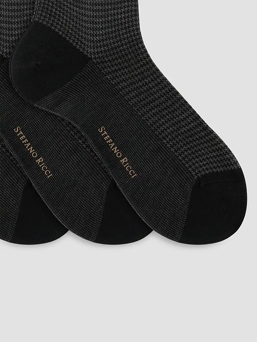 Stefano Ricci Men's 6-Pack Cotton Socks | Thumbnail 2