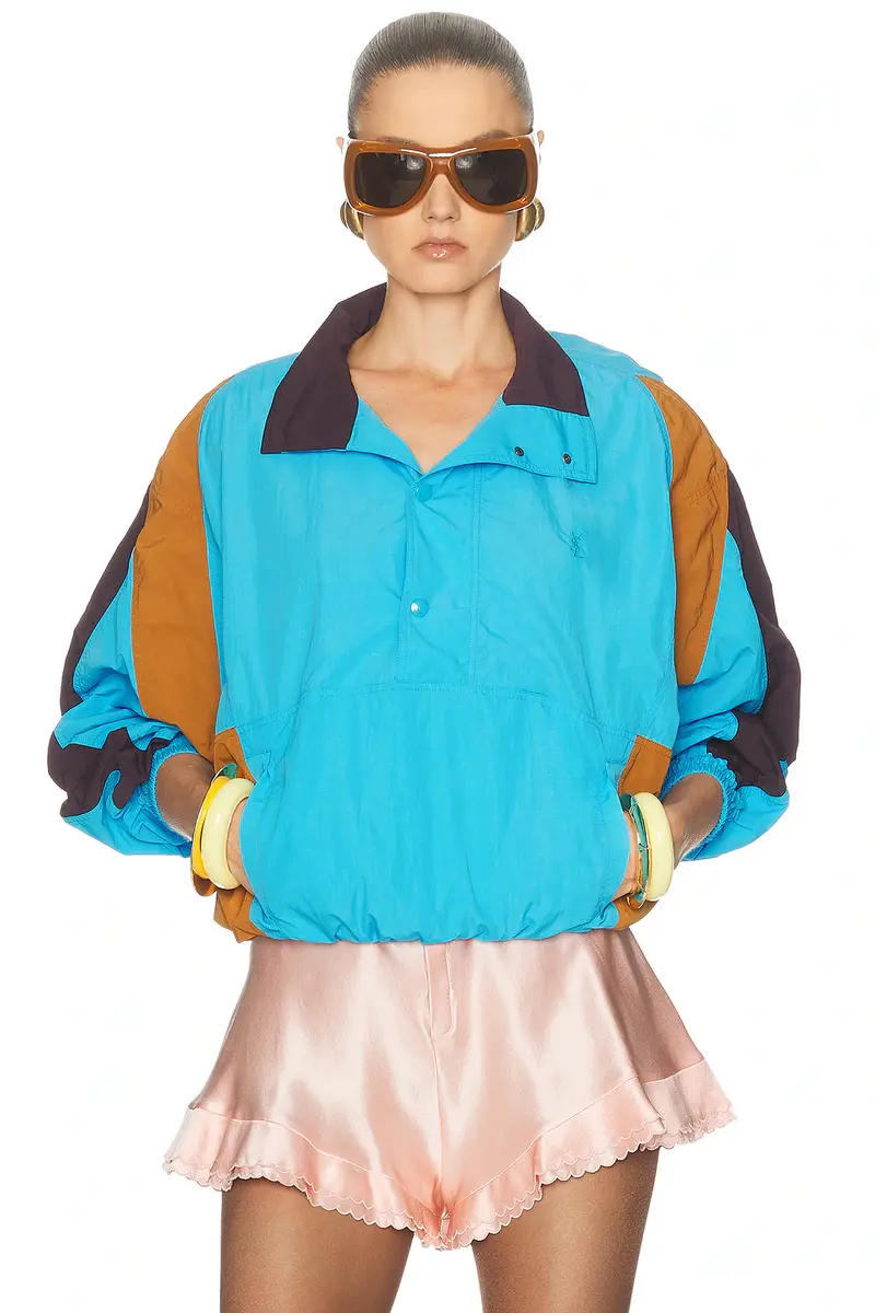 Saint Laurent Tricolor Track Jacket | Image 1 Saint Laurent Tricolor Track Jacket | Image 1