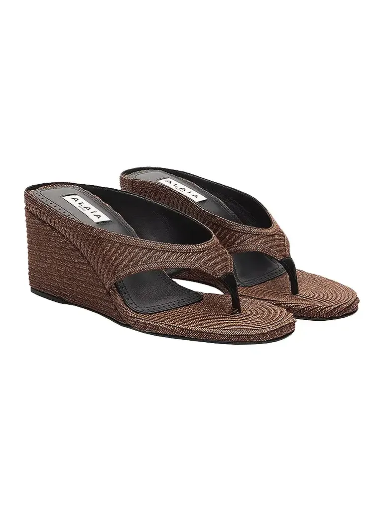 Cube Wedge Thong Sandal Cube Wedge Thong Sandal