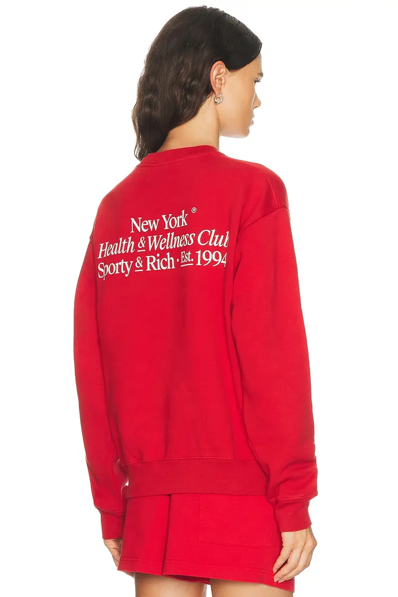 Sporty & Rich Modern Crewneck Sweatshirt | Image 1 Sporty & Rich Modern Crewneck Sweatshirt | Image 1