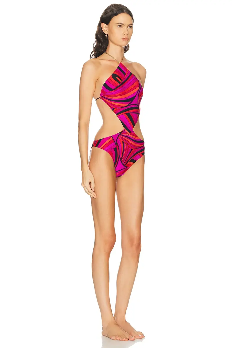 Pucci Lycra One Piece Costume Swimsuit | Thumbnail 2 Pucci Lycra One Piece Costume Swimsuit | Thumbnail 2