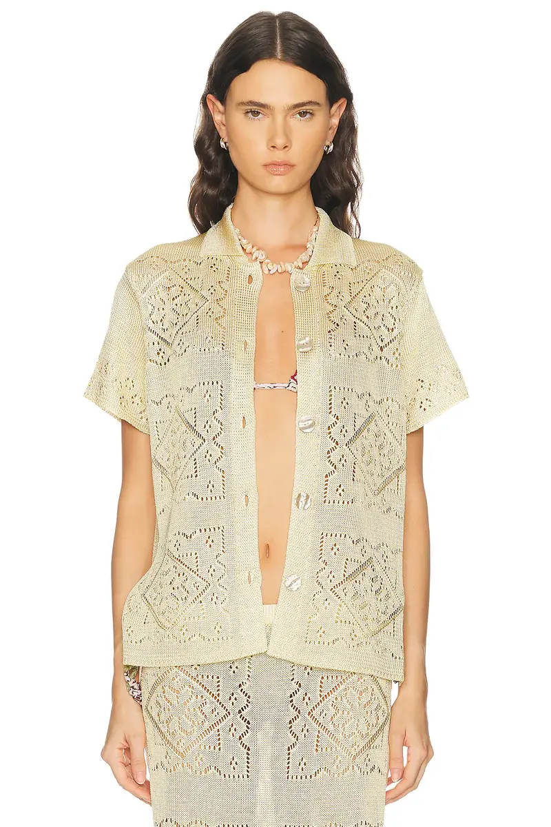 Calle Del Mar Handkerchief Short Sleeve Shirt | Thumbnail 2 Calle Del Mar Handkerchief Short Sleeve Shirt | Thumbnail 2