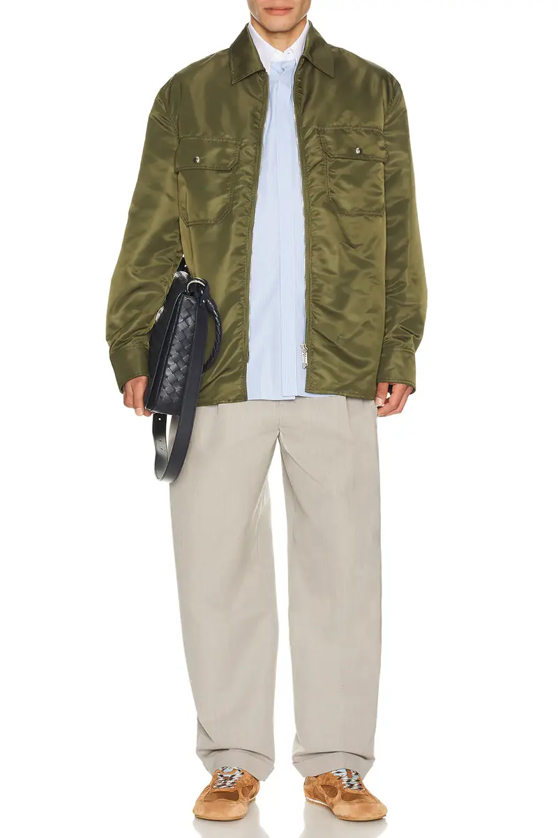 Bottega Veneta Classic Fine Stripe Poplin Shirt | Thumbnail 3
