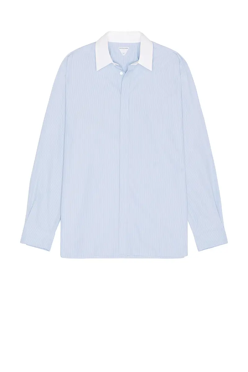 Bottega Veneta Classic Fine Stripe Poplin Shirt | Thumbnail 4