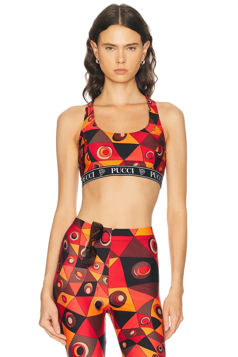 PUCCI Lycra Sports Bra | Image 1 PUCCI Lycra Sports Bra | Image 1