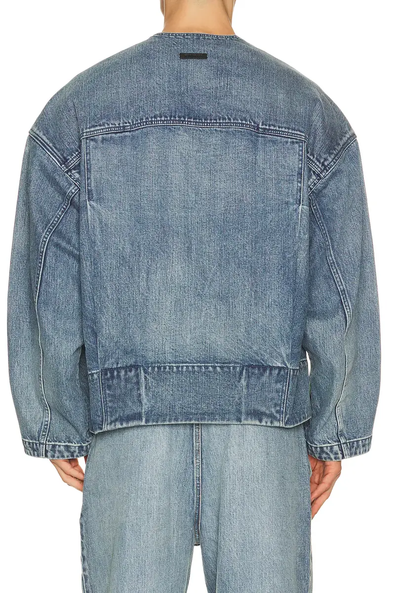 Fear of god Denim Lapelless Jacket | Thumbnail 2 Fear of god Denim Lapelless Jacket | Thumbnail 2