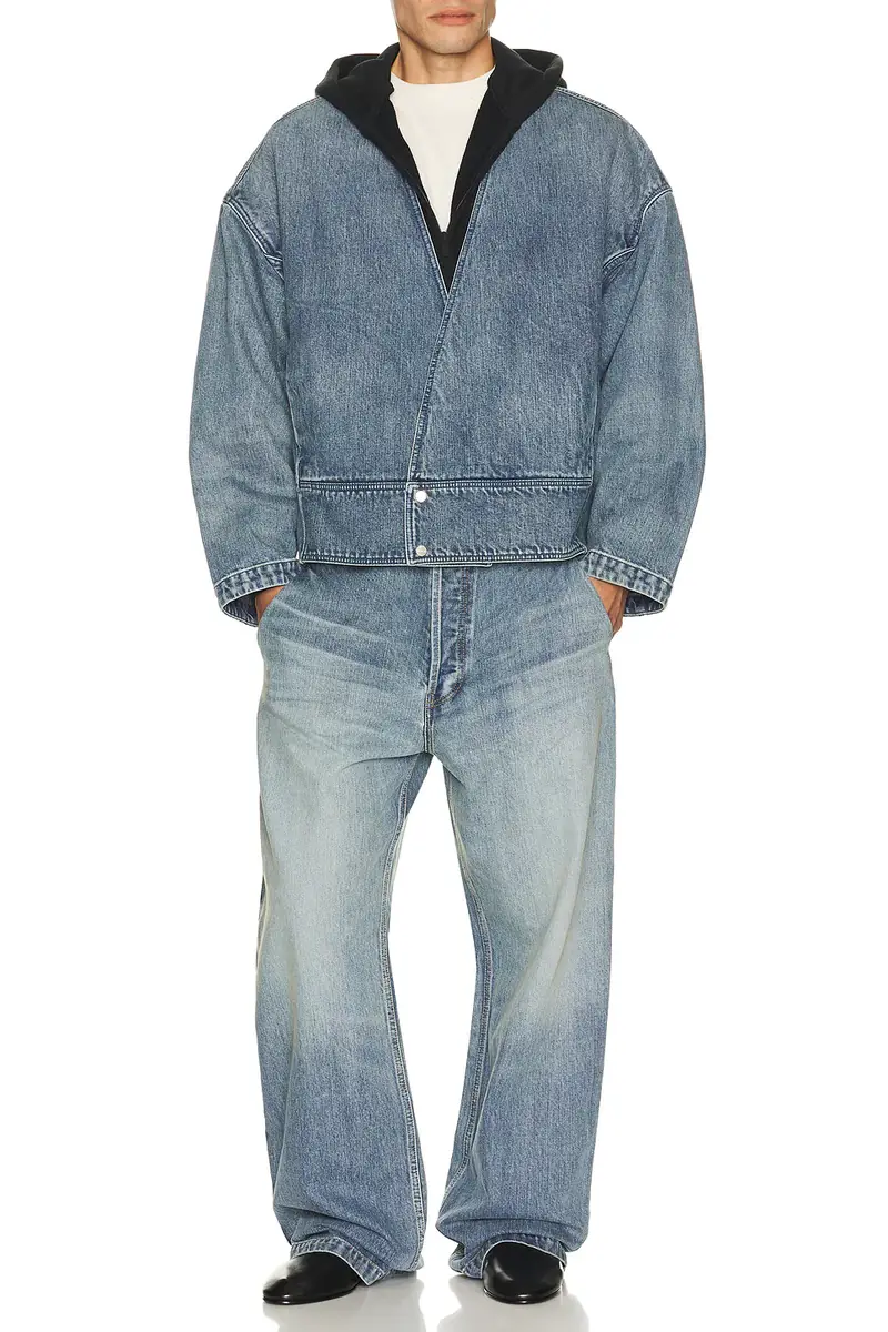 Fear of god Denim Lapelless Jacket | Thumbnail 3 Fear of god Denim Lapelless Jacket | Thumbnail 3