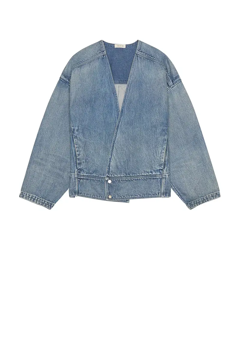 Fear of god Denim Lapelless Jacket | Thumbnail 4 Fear of god Denim Lapelless Jacket | Thumbnail 4