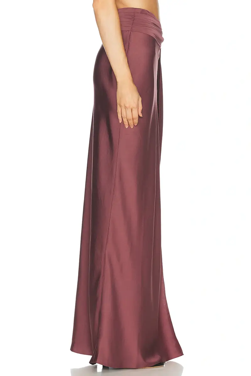 Lapointe Lightweight Satin Asymmetric Maxi Skirt | Thumbnail 3 Lapointe Lightweight Satin Asymmetric Maxi Skirt | Thumbnail 3