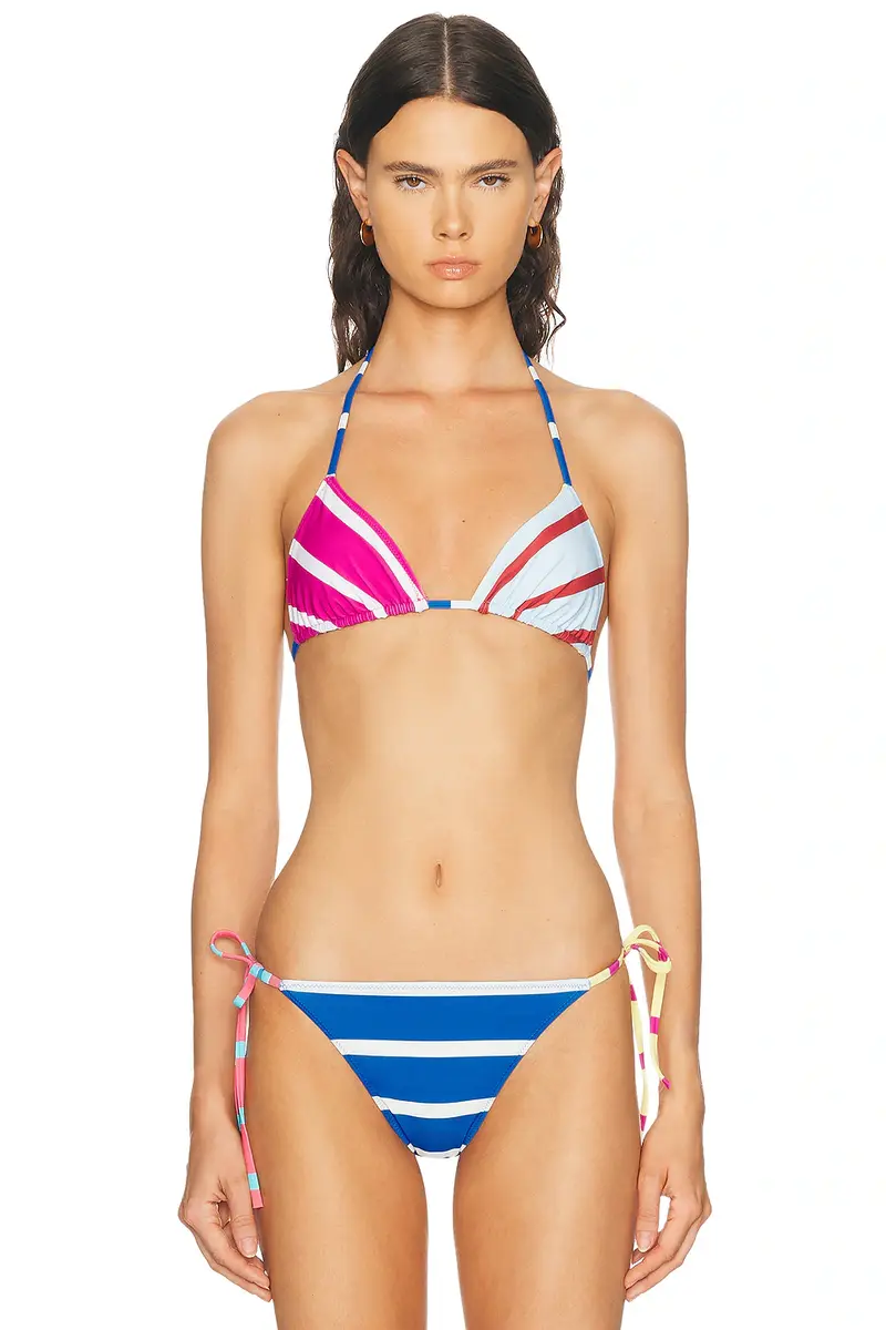 Solid & Striped The Iris Reversible Bikini Top | Image 1 Solid & Striped The Iris Reversible Bikini Top | Image 1