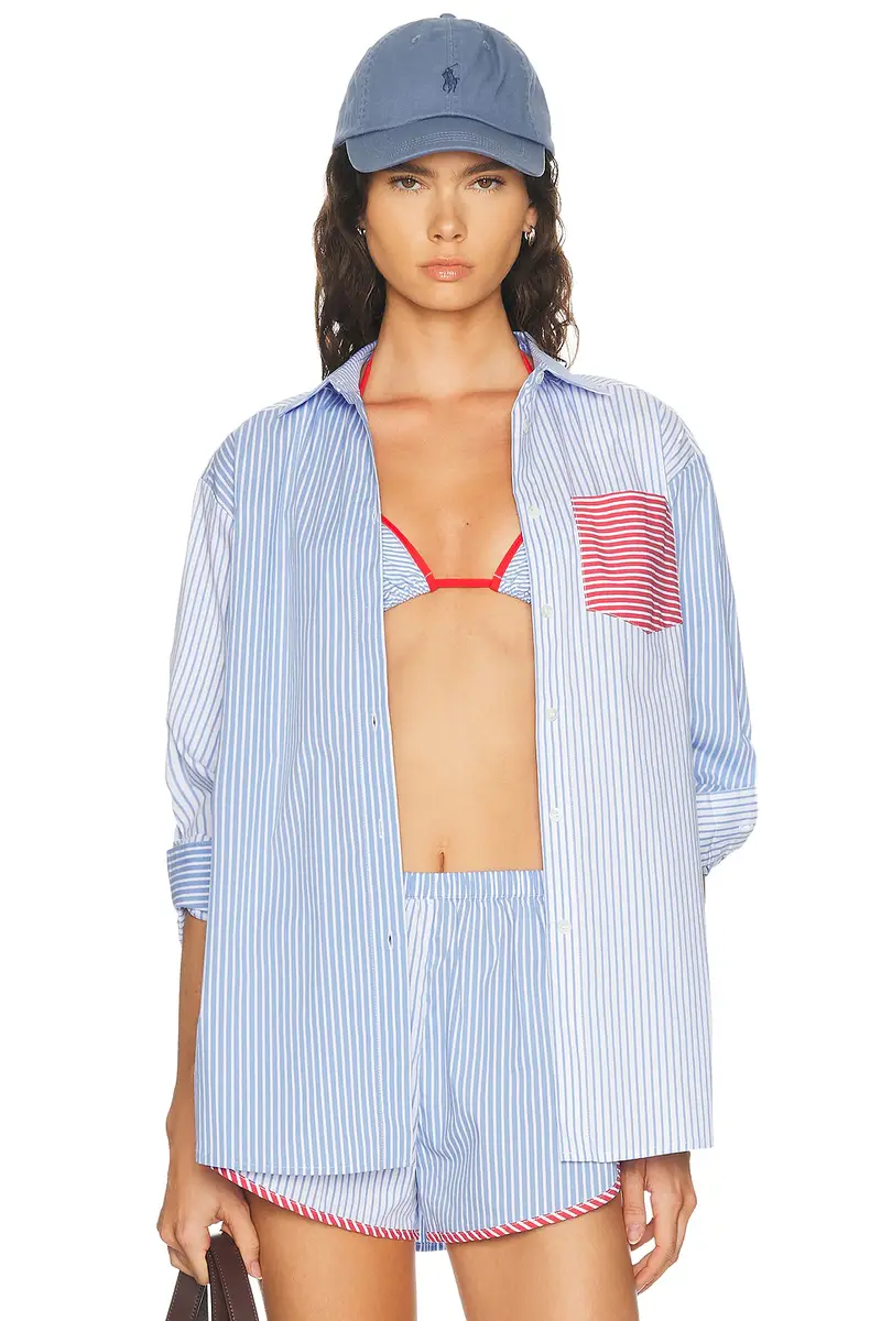 Solid & Striped The Avril Button Down Shirt | Image 1 Solid & Striped The Avril Button Down Shirt | Image 1
