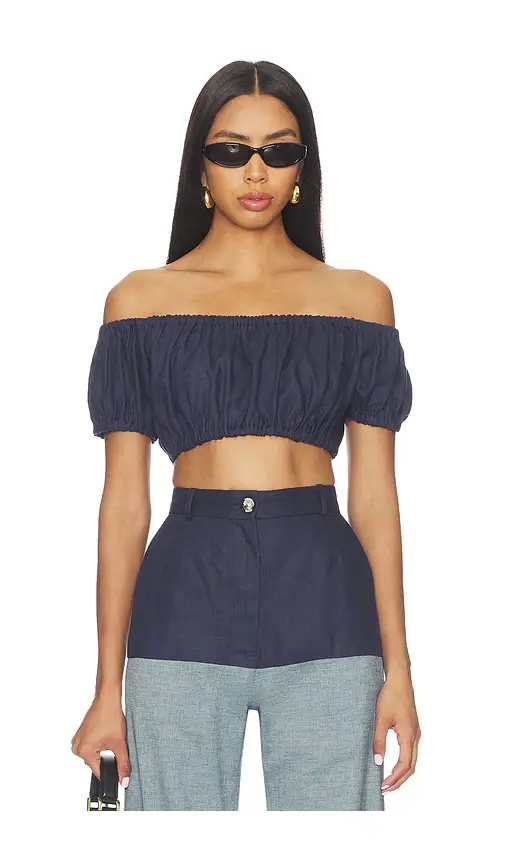 MATTHEW BRUCH Bubble Crop Top | Image 1 MATTHEW BRUCH Bubble Crop Top | Image 1