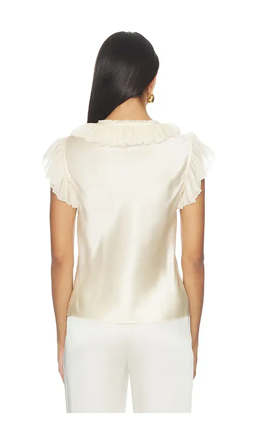 Ulla Johnson Ilyana Sleeveless Silk Top With Lace Up | Thumbnail 3 Ulla Johnson Ilyana Sleeveless Silk Top With Lace Up | Thumbnail 3