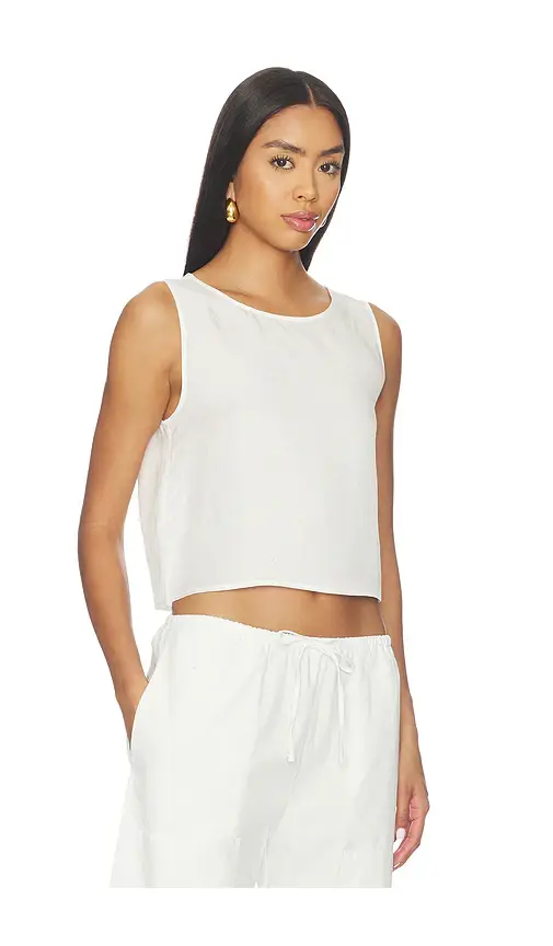 LESET Daniel Crop Sleeveless Crew | Thumbnail 2