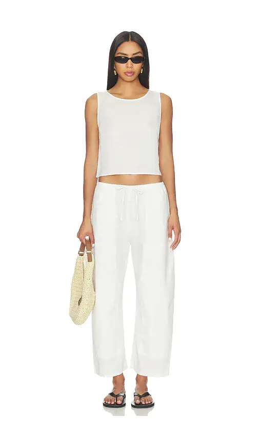LESET Daniel Crop Sleeveless Crew | Thumbnail 4