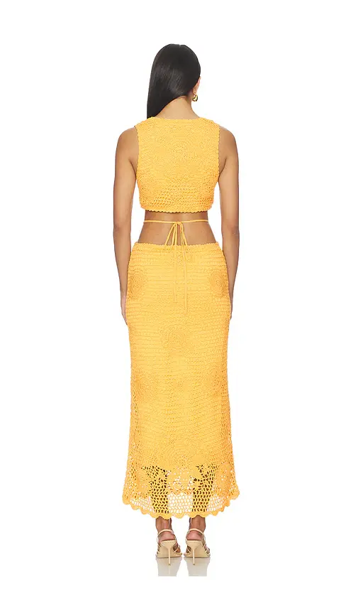 Simkhai Lyla Crochet Midi Dress | Thumbnail 3
