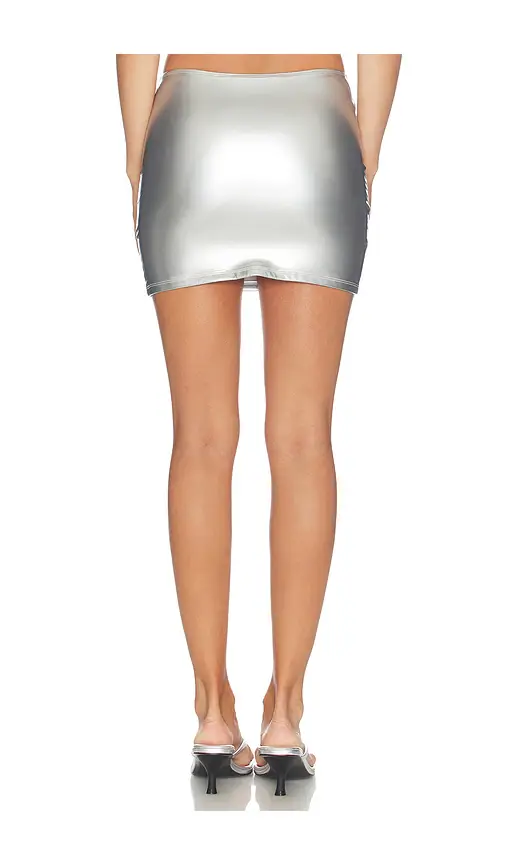 naranja furcado Latex Splash Mini Skirt | Thumbnail 5 naranja furcado Latex Splash Mini Skirt | Thumbnail 5