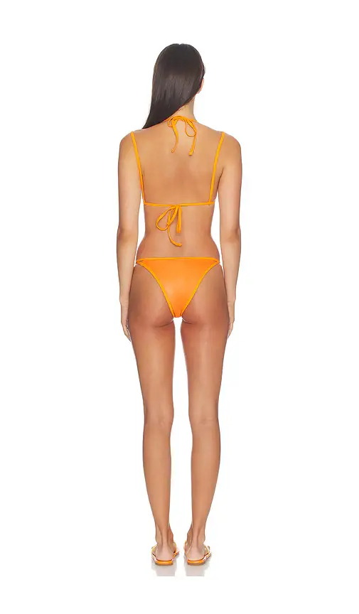 naranja furcado Latex Splash Matte Bent Bikini Set | Thumbnail 3 naranja furcado Latex Splash Matte Bent Bikini Set | Thumbnail 3