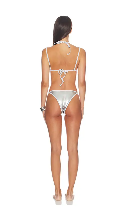 naranja furcado Latex Splash Matte Bent Bikini Set | Thumbnail 3 naranja furcado Latex Splash Matte Bent Bikini Set | Thumbnail 3