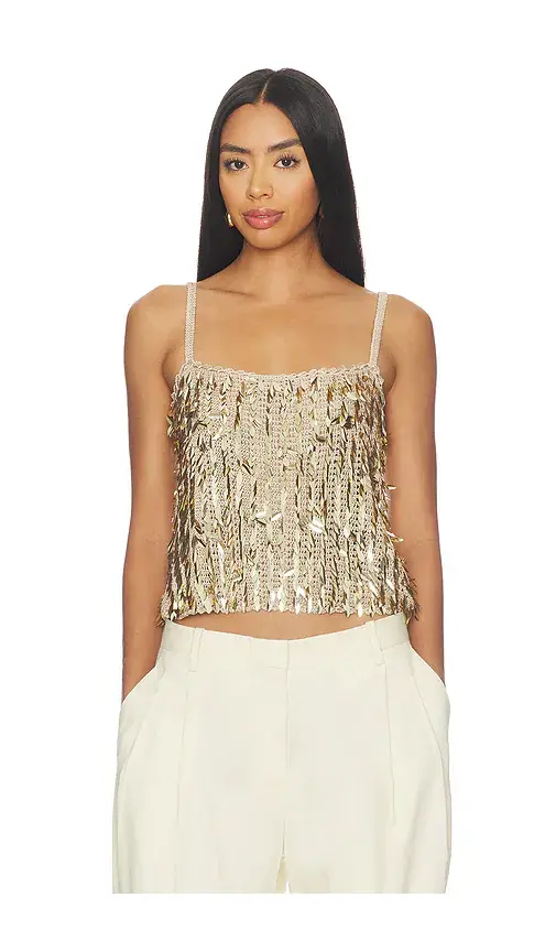Alice + Olivia Alice + Olivia Nicolette Allover Sequin Tank | Image 1 Alice + Olivia Alice + Olivia Nicolette Allover Sequin Tank | Image 1