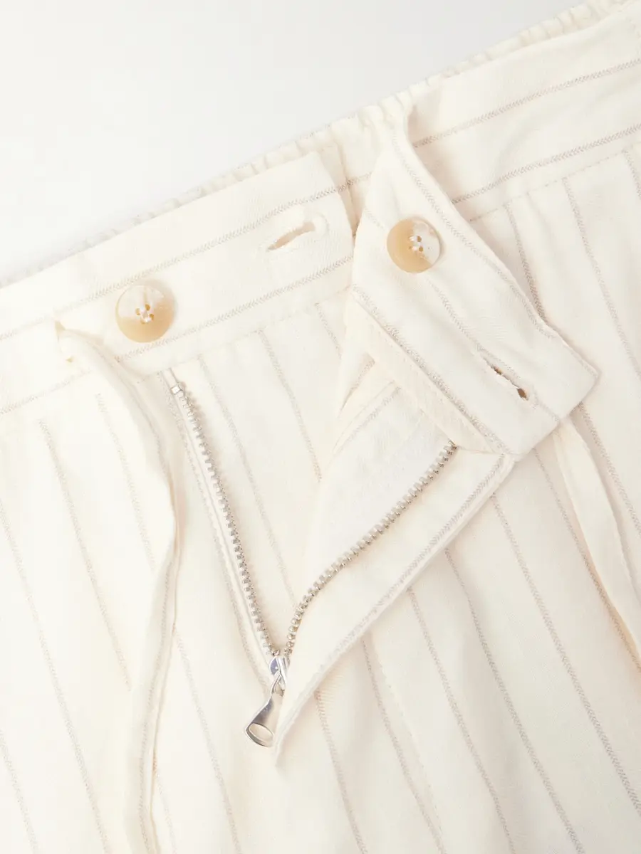 Frescobol Carioca Straight-Leg Striped Linen and Cotton-Blend Drawstring Shorts - Men | Thumbnail 6 Frescobol Carioca Straight-Leg Striped Linen and Cotton-Blend Drawstring Shorts - Men | Thumbnail 6